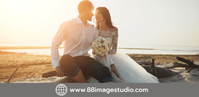 พรีเวดดิ้งริมทะเล กับชุดเจ้าสาวสุดปังเหมาะกับทะเล สุดๆ