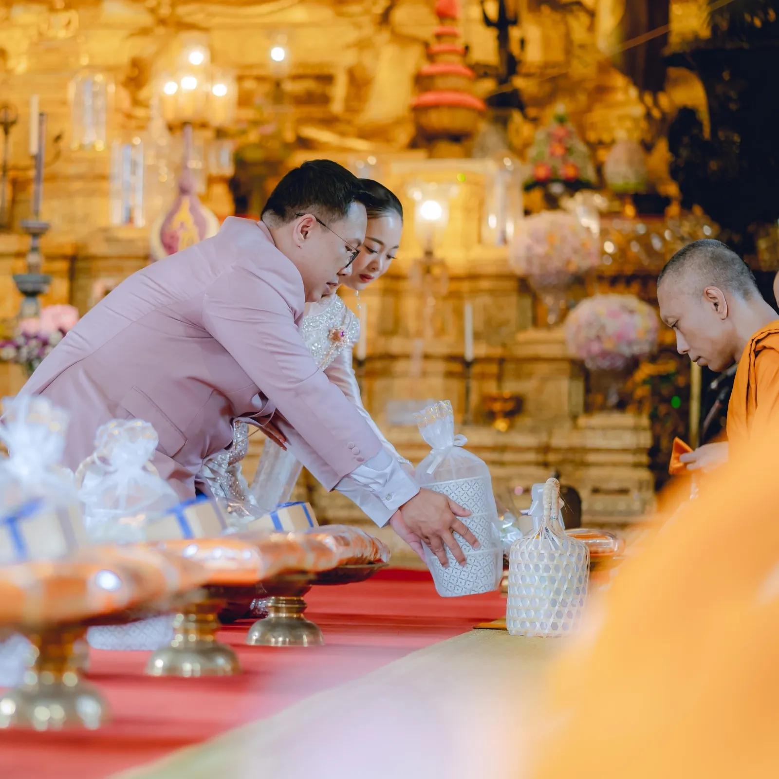 Wat Bowonniwet Vihara Buddhist Wedding Ceremony in Thailand | 88 Image Studio